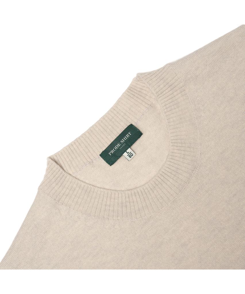 PRODESHIRT Бордовый Мягкий Трикотаж с Круглым Вырезом (слоновая кость)