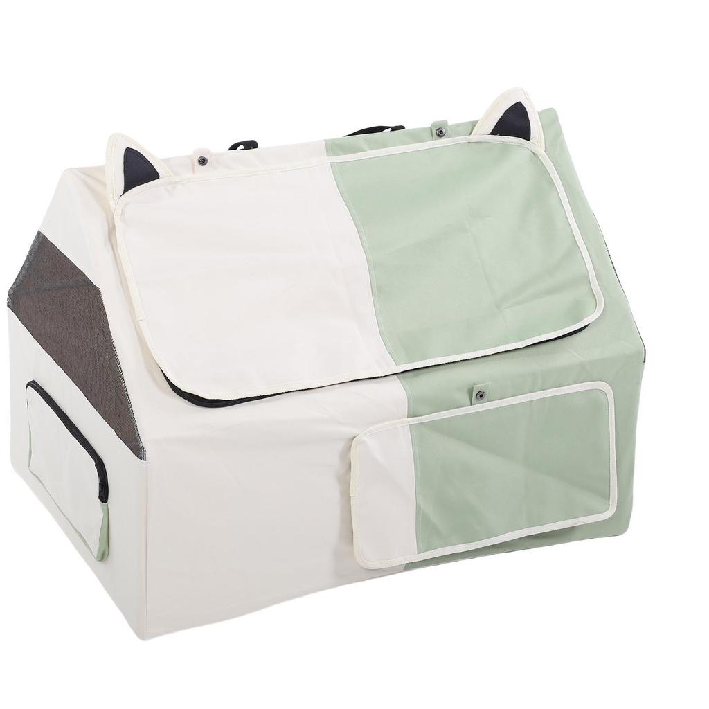 Палатка-клетка для кошек Удобная портативная закрытая палатка для питомцев из ткани Оксфорд для беременной кошки, зона для кормления