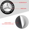 Car Sticker 4Pcs 56mm Aluminum Emblem Car Wheel Center Hub Caps Sticker for Mercedes Benz B/C/E/S Class A Class C200L GLC GLK Ne