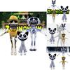 Cute Zoonomaly Plush Misfit Animal Zoo Stuffed Toy Short Fur Sitting Standing Skull Ghost
