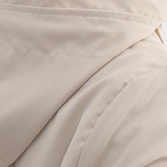 Осенне-весенняя женская куртка с коротким передом, длинной спинкой, разрезом по низу, капюшоном, застежкой-молнией, кардиганом, ветрозащитным пальто для путешествий, кемпинга