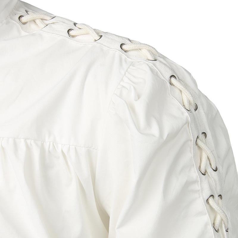 Модная классическая рубашка, средневековая пиратская рубашка, мужская повязка с длинным рукавом, готическая рубашка воина