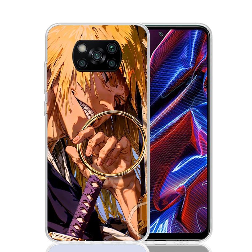 Чехол для телефона Bleach Синдзи Хирако для Xiaomi Poco X7 X6 X5 Pro F7 Ultra Redmi 15C 15 13 13C 12 12C 10 10A 10C 9 9A 9C 9T Cover Poc