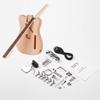 Незаконченная электрогитара DIY Kit Корпус из красного дерева, клен, гриф, накладка на гриф из палисандра