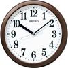 Настенные часы Seiko, Коричневый металлик, Диаметр 28,0 x 4,6 см, Радиоуправляемые, Аналоговые, Компактный размер, KX256B