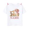 Personalized Birthday Shirt 19 Year Shirt Wild Tee Girls Wild Jungle Theme Party Tshirt Animal with Name Outfit Kids Tops Gift