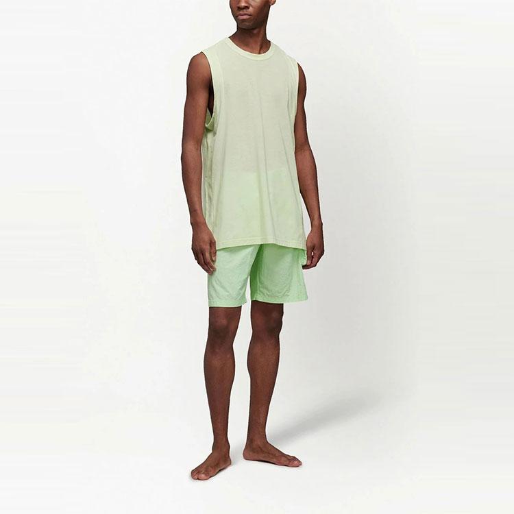 Y-3 Спортивные шорты с карманами, однотонные, мужские, зеленые, HG6180