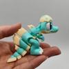 3D-печатная милая фигурка детеныша динозавра в скорлупе, игрушки, украшение для дома, подвижные суставы, реалистичные глаза, животное, настольный декор, подарок для детей