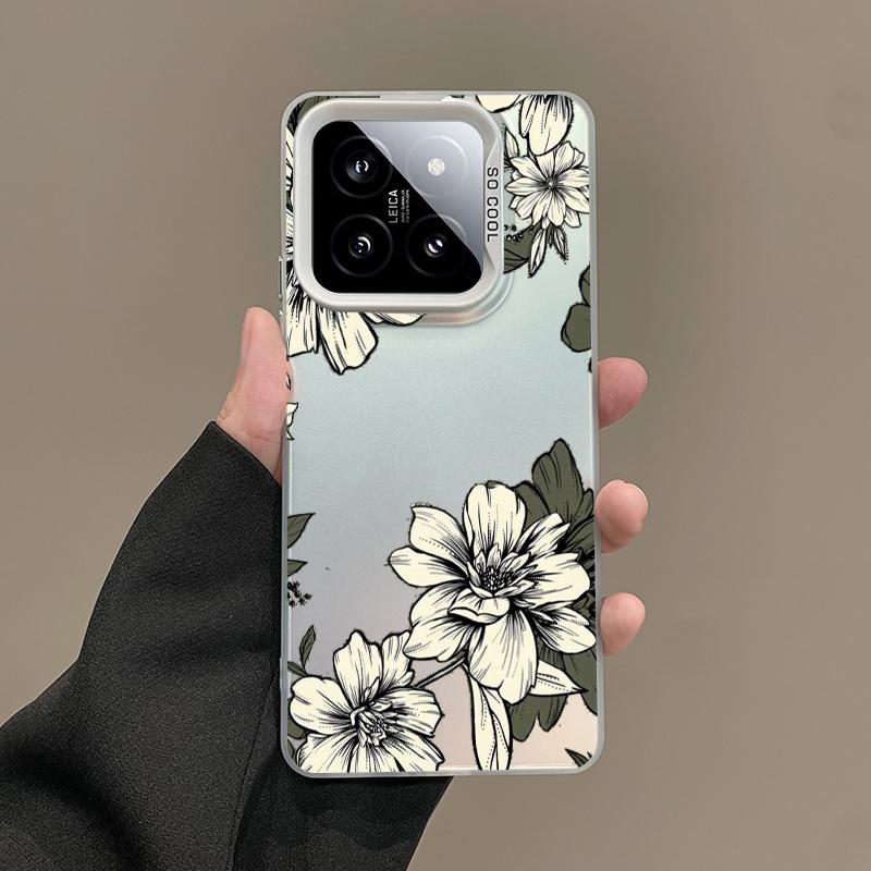 Подарочный Чехол Для Телефона Для Xiaomi Redmi Note 15 14 5G 13 12 10 11 Pro Plus 4G 15C 14C 13C 12C Посеребренный IMD Чехол Цветок