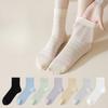 Women's Summer Ultra Thin 7A Antibacterial Antiodor Breathable Mesh Mid Tube Socks
