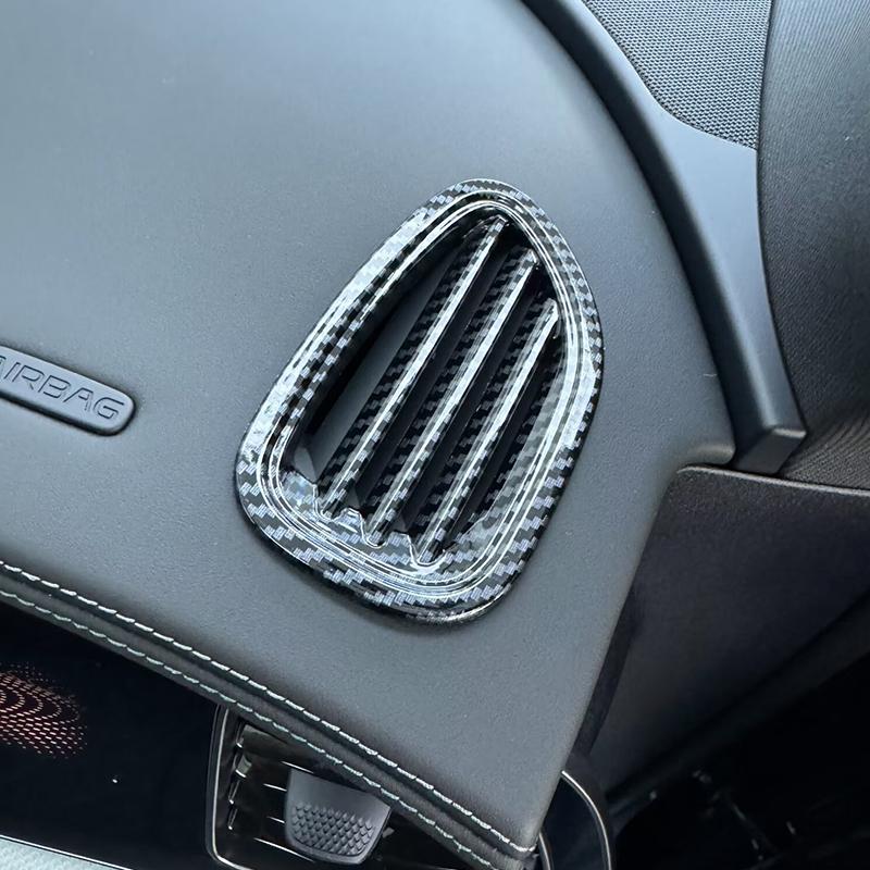2 Pc Front Upper Air Vent Outlet Cover Trim For BYD Sealion 7 Sea lion 07 EV 2024 2025 Car Accessories