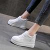 Fashion Platform Heel Wedge Shoes Sneakers Pumps White Platform Air Mesh Hollow Pumps Shoes Women Zapatos De Mujer 2024