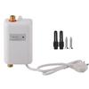 White Mini Tankless Instant Hot Water Heater Bathroom Kitchen Washing for Hot and Cold Dual Use(