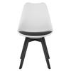 MARK chair black and white / black legs x 2
