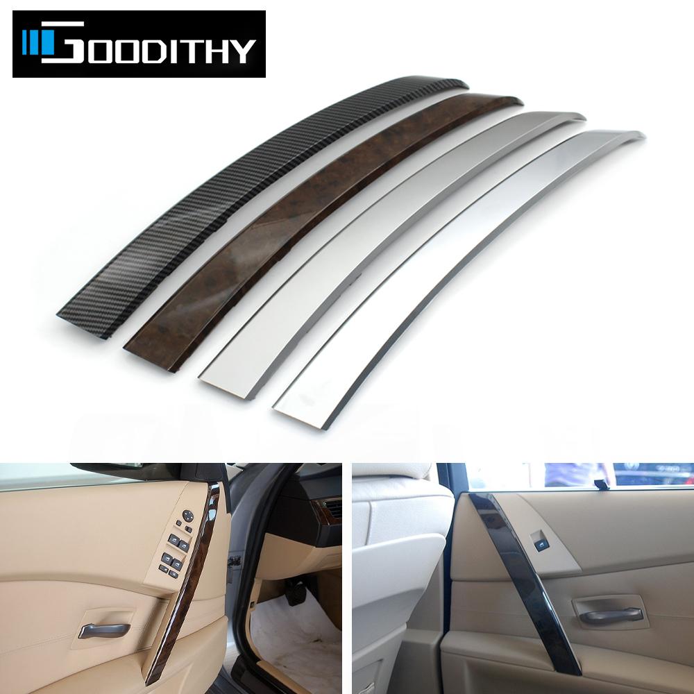 LHD RHD Car Inner Front Rear Left Right Door Handle Cover Trim For BMW 5 Series M5 E60 E61 2004 2005 2006 520i 523i 525i 530i