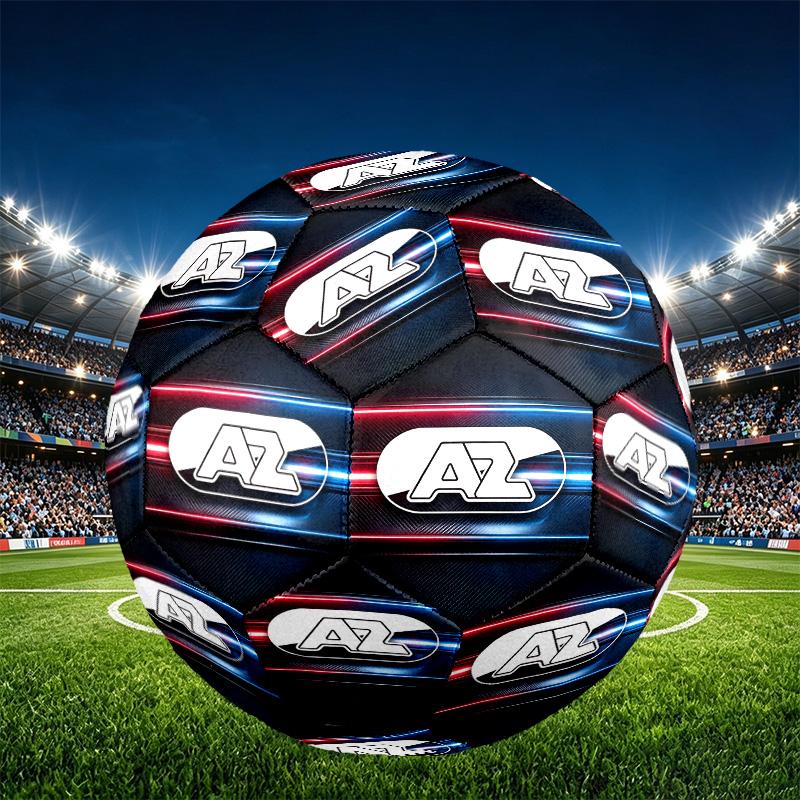 AZ Alkmaar Print Size 5 Soccer Ball, PU Wear Resistant Football for Match Training and Daily Practice, Birthday Gift for Soccer Fans