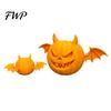 3D Printed Pumpkin Decor 2Pcs Demon Figurine, Devil Statue with Bat Spooky Wings & Horns, Sculpture for Halloween Party Decoration Figurine