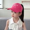 Summer Kids Baseball Caps Girls Hollow Top High Ponytail Caps UV Protection Sun Hat Children Peaked Cap Adjustable Visor Cap