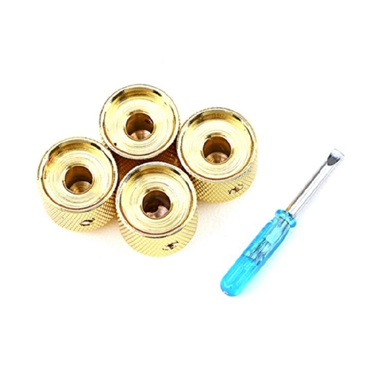 4Pcs Guitar Knobs Volume Tone Control Guitar Knobs Top Hat Knobs 6mm Shaft Hole