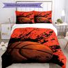 3pcs basketball Bedding Set Duvet Cover Closure Includes 1 Duvet Cover & 2 Pillowcases, Soft and Comfortable for All Seasons.
