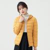 Autumn and Winter Hooded Down Jacket for Women with 90 White Duck Down Lightweight and Warm Casual and Versatile Jacket
