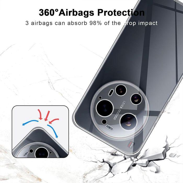 Coque pour Xiaomi 17 Ultra, Silicone Antichoc Anti-Rayures Slim Transparent - 2 Verres Trempés