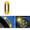 2 шт. 3D Супер Светоотражающие Наклейки Полосы из Углеродного Волокна Защитные Накладки для Защиты от Царапин Ступиц Колес Автомобиля