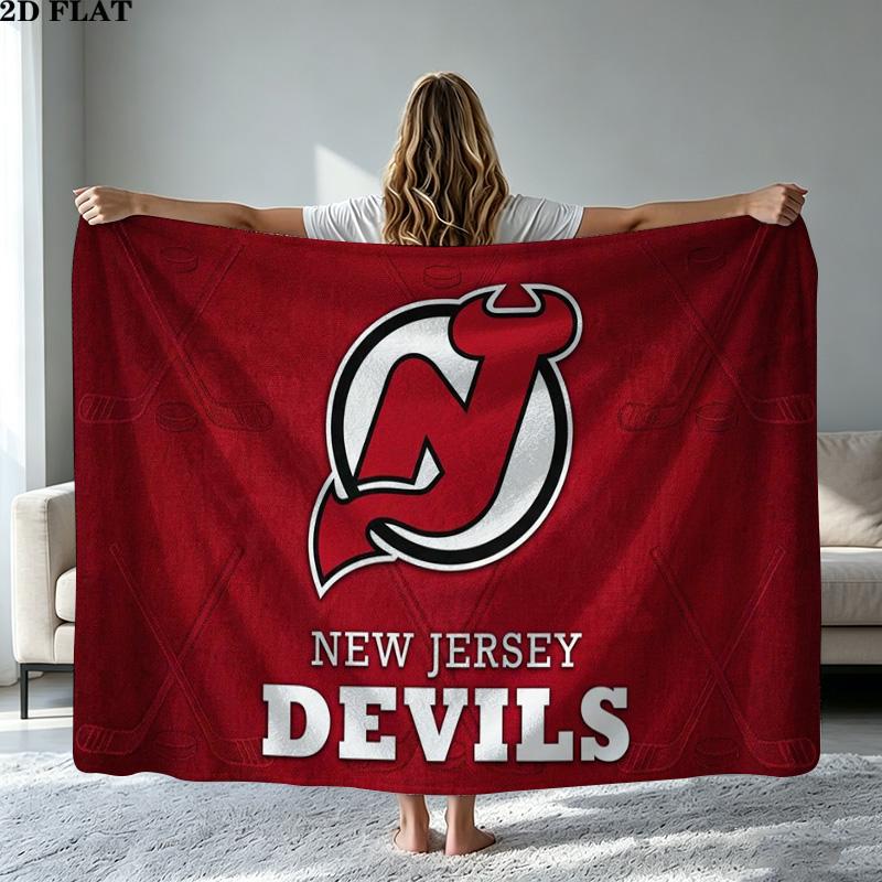 New Jersey Devil Print Flannel Blanket High Quality Warm Comfortable Cover for All Seasons Perfect for Gifts Home Decor