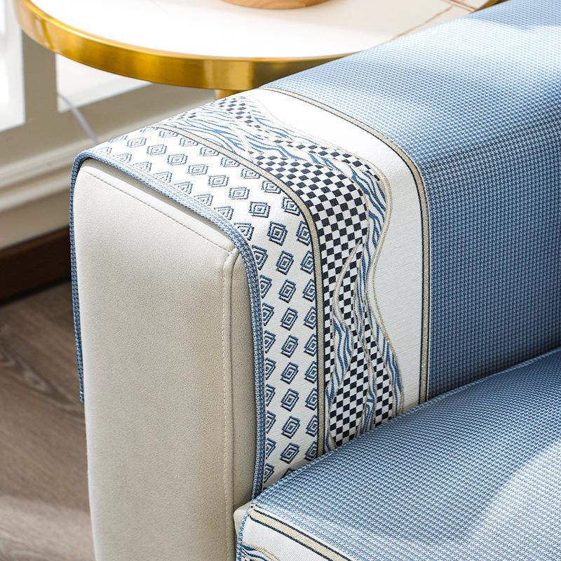 Подушка для дивана из ледяного шелка Лето Лето Лето Лето Лето Коврик Подушка сиденья Простой современный нескользящий кожаный чехол для дивана Чехол на спинку Полотенце