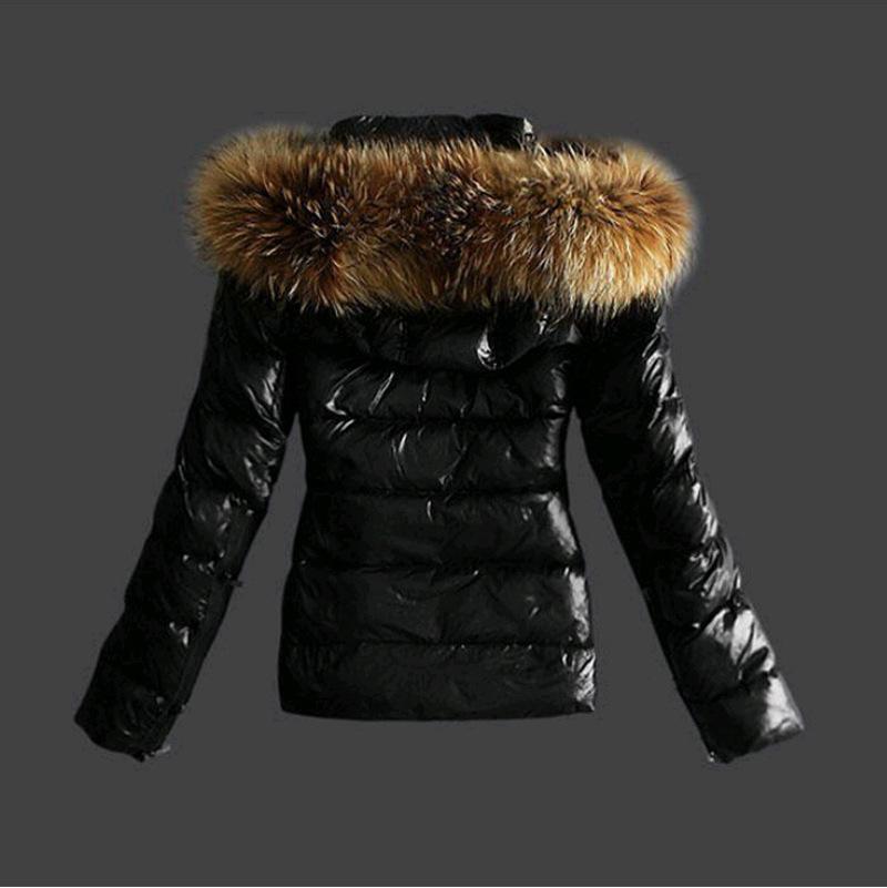 Autumn Winter Woman Fur Collar Hooded Jacket Coat Fashion PU Leather Zipper Coat