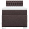 Maison Exclusive - Sommier à lattes de lit avec matelas Marron foncé 90x190 cm