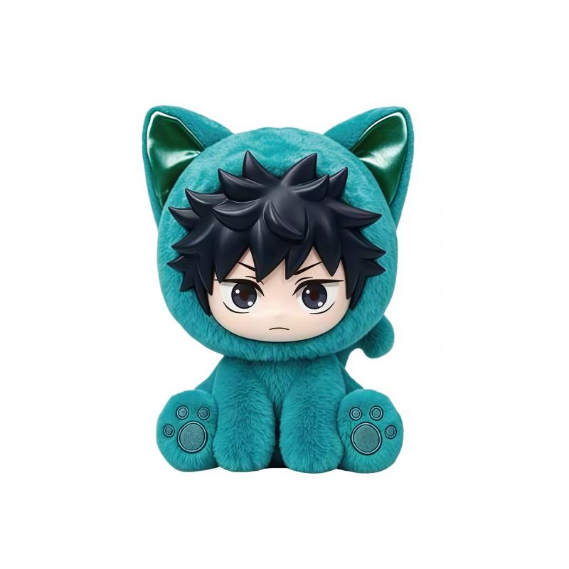 EAKI Jujutsu Kaisen Cat Cat Sitting Party Series Blind Box Anime Character Doll Collection Holiday Toys Gifts