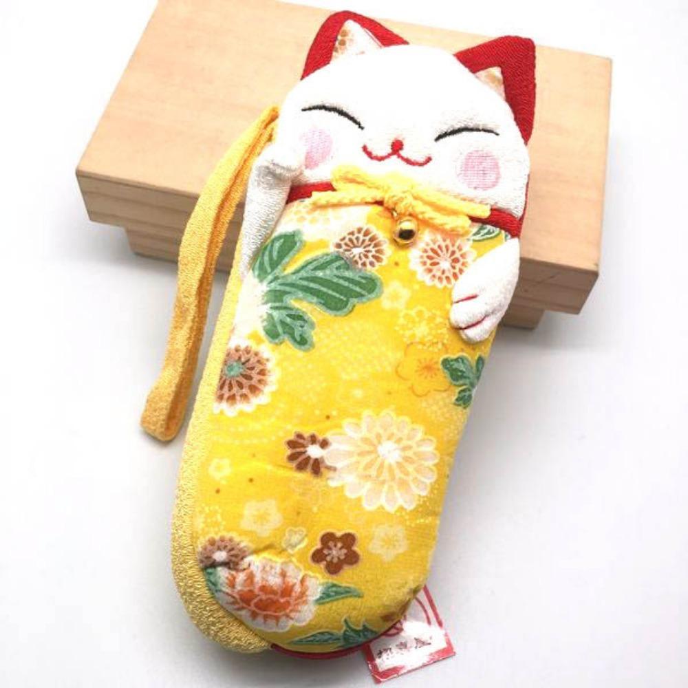 Сумка для очков Lucky Eyewear Мягкий чехол для очков Мешочек для солнцезащитных очков Кот удачи Футляр для очков