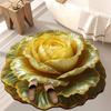 Yousheng Chinese Cabbage Floor Mat Non-Slip Absorbent Bathroom Rug 3D Visual Effect Cabbage Floor Rug for Entrance Living Room Kitchen