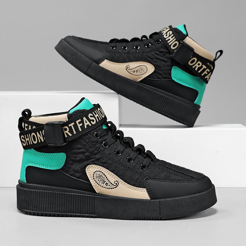 Hiphop Plaform Shoes Men Casual Sneakers High Top Graffit Comfortable Boots for Men Walking Running Shoes Trend Student Sneakers