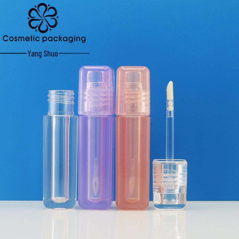 5 мл квадратный прозрачный тюбик для блеска для губ - пустой, с толстыми стенками, прозрачная косметическая упаковка