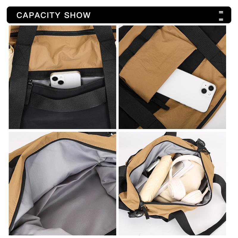 Спортивная сумка Color Block, дорожная сумка на короткие расстояния, легкая спортивная сумка для хранения