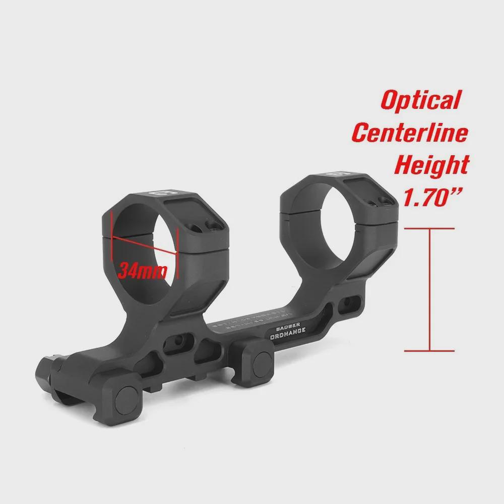 BOC C1 34mm Tube Mirror Mount with Offset Optical Frame
