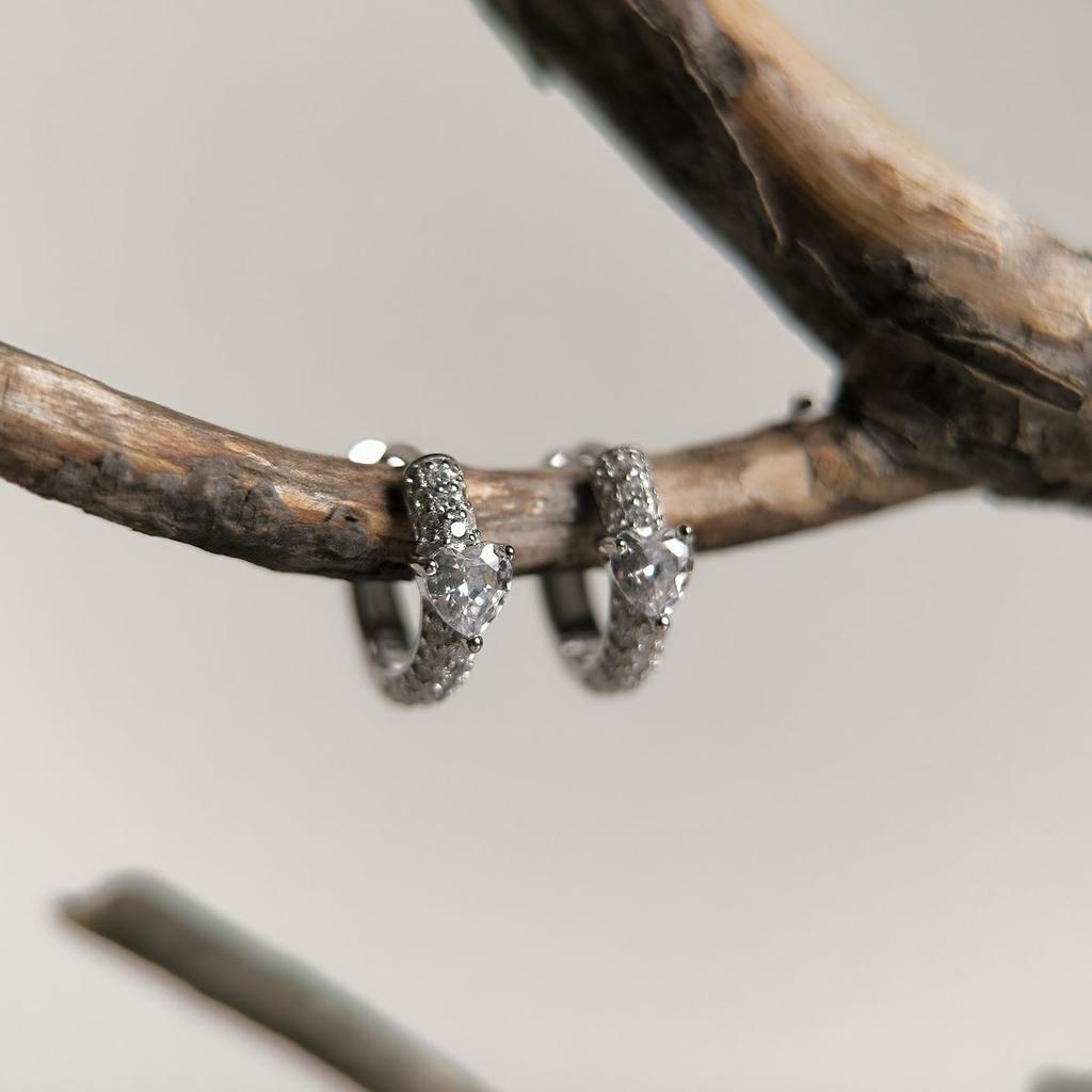 Серебряные серьги с фианитами (2180791)