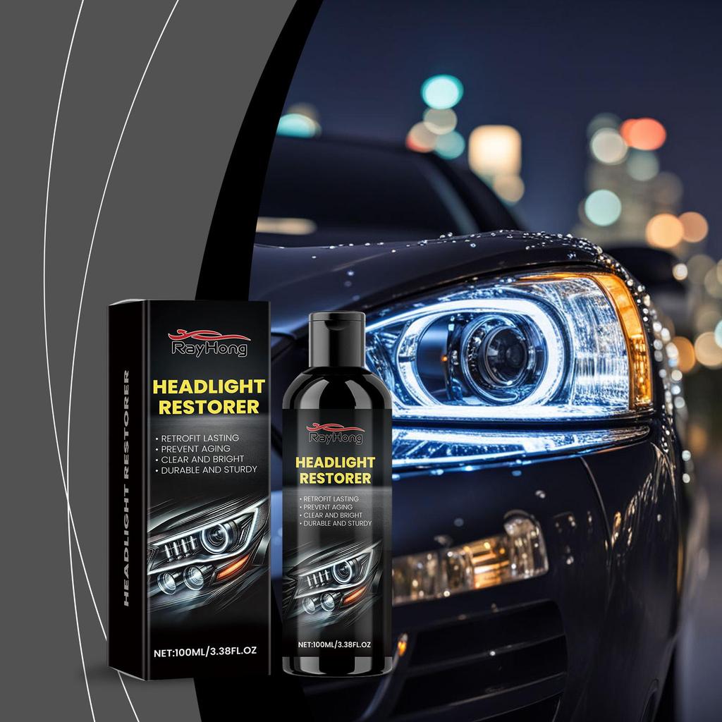 Rayhong Automotive Headlight Cleaner Car Headlight Care Brightening Cleaner & Polish Headlight Cleaner 100ml
