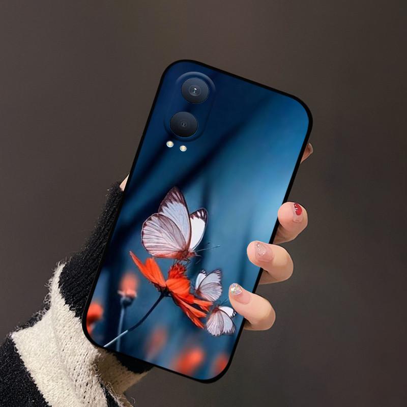 Чехол для Oneplus Nord CE 4 Lite Цветок Мягкий Силикон Милый Мультяшный Чехол для Телефона Для Oneplus Nord CE 4 Lite CE4 Задняя Крышка Защита