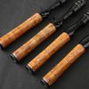 Ultra-Light Fishing Rod Carbon Fiber Spinning/Casting Lure Pole Bait Wt 1.5-9G Line Wt 3-6Lb Wood Handle Fast  Fishing Rods