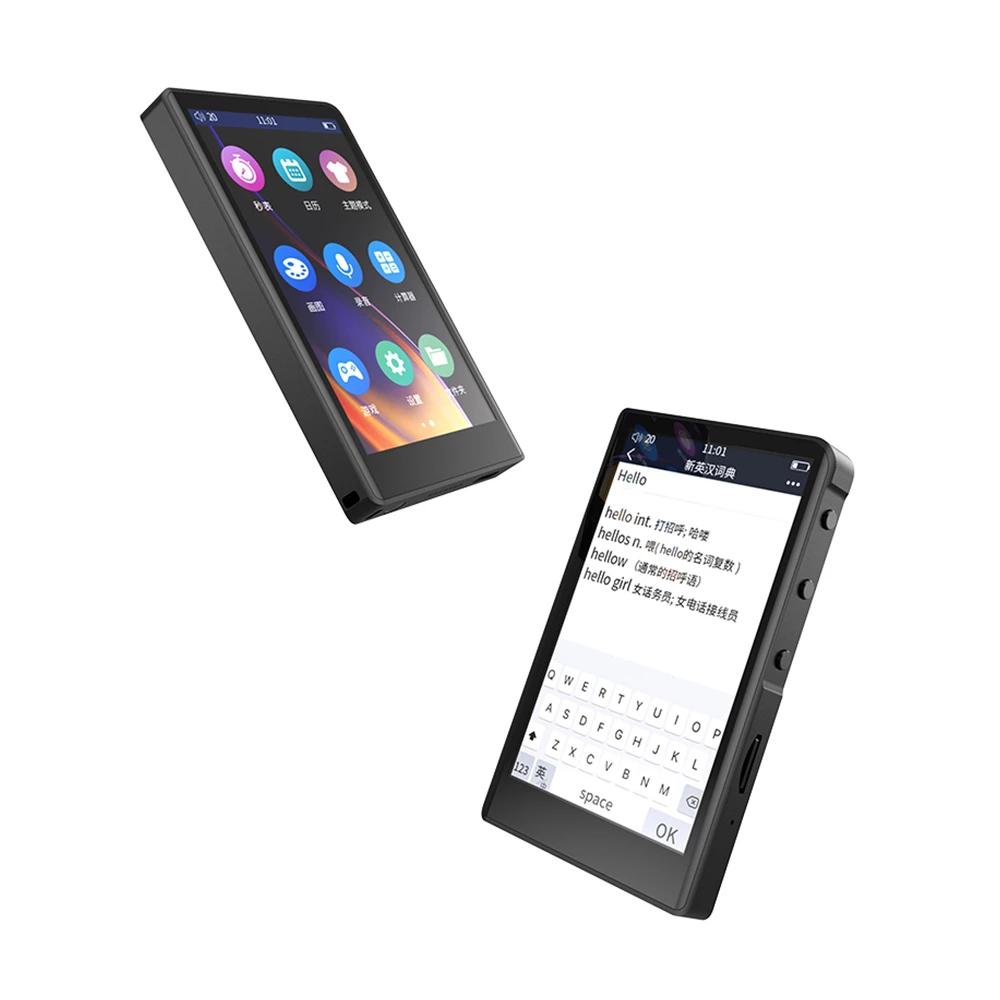 RUIZU H9 Bluetooth MP3 MP4-плеер 3,8-дюймовый сенсорный экран Металлический музыкальный плеер без потерь со встроенным динамиком Поддержка TF-карты