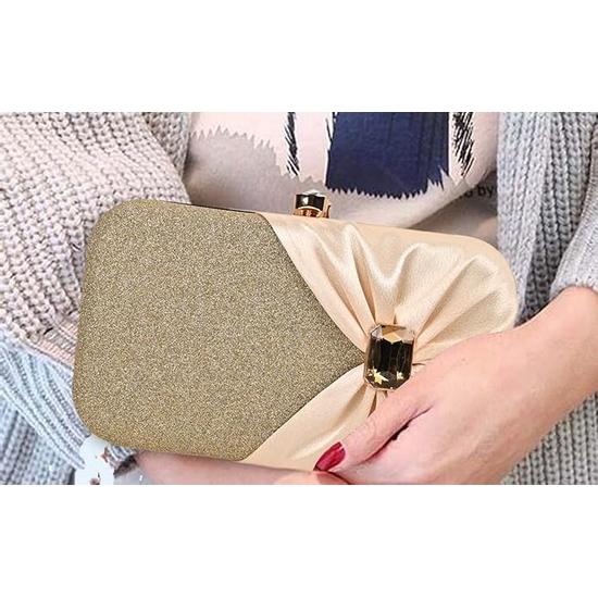 Клатч ADISA для торжественных мероприятий с заклепками и золотой цепочкой для женщин и девочек