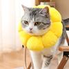 Protective Cat Collar for Neck Wound Protections Flower Elizabethan Circle Collar for Dogs Cats Post Surgery Recovery