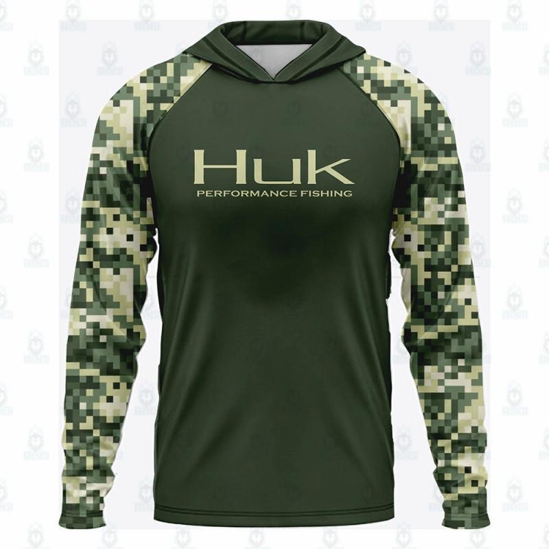 Mens Quick-Dry UV Protection Hooded Fishing Shirt Outdoor Angling Hiking Running Summer Sportswear