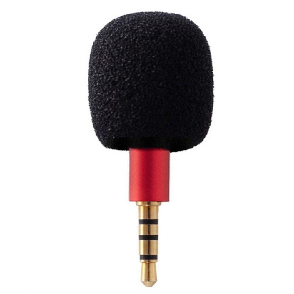 Portable Metal Mini Microphone Plug and Play Mic 3.5mm Metal Mini Microphone 4 Pole 3 Pole Speaker Microphone Computer