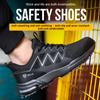 Защитная рабочая обувь Мужчины Женщины Защитная обувь Противоударные Легкие дышащие рабочие кроссовки Неразрушимая обувь со стальным носком Мужская защитная обувь