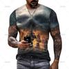 Summer Mens T Shirts Casual Loose T-shirt Sail Boat Pirate Ship 3D Printed O Neck Short Sleeve T Shirt Homme Oversized Quality