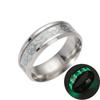 Панк Светящееся в темноте Мужчины Женщины Нержавеющая сталь Дизайн Черепа Светящийся Ремешок Кольцо Пальца Ювелирные изделия
